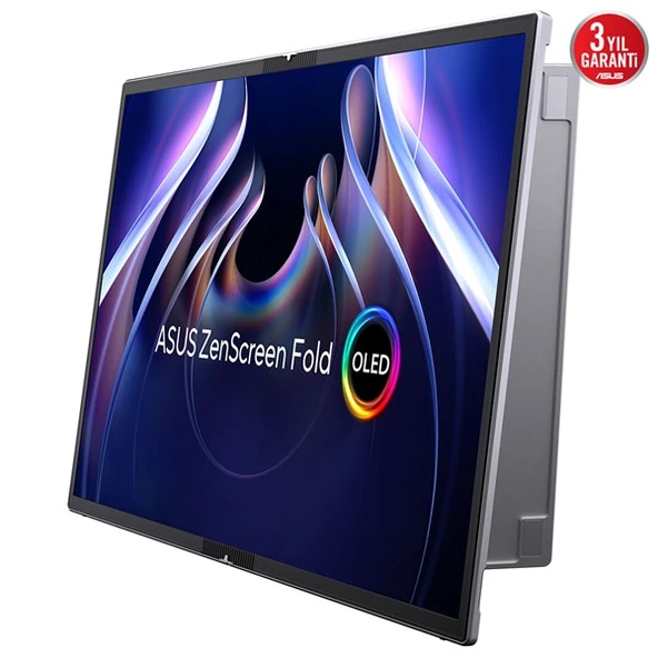 ASUS 17.3" OLED ZEN SCREEN FOLD MQ17QH 0.2MS 60HZ mHDMI-TYPEC KATLANABİLİR TAŞINABİLİR MONİRTÖR 2560X1920 - Resim 3