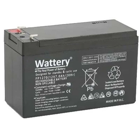 YLD 12v 7amper MYA-127 Kuru Tip Akü - 1