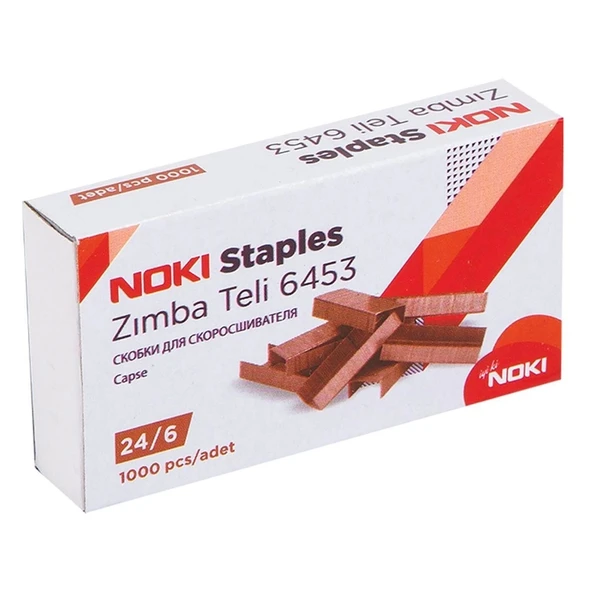 Noki Zımba Teli No:24/6 Staples Sarı Kod: 6453