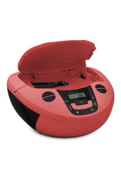 TECHNİSAT FM Radyo, CD Çalar Ve Bluetooth Ses Akışı Özellikli Stereo Müzik Seti Kırmızı - Viola Cd-1 - Resim 4