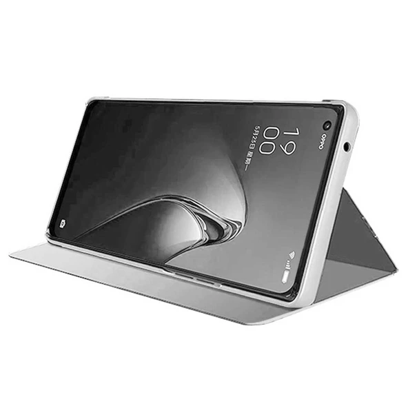 Samsung Galaxy A11 / M11 Uyumlu Aynalı Kapaklı Lüx Kılıf - Resim 7