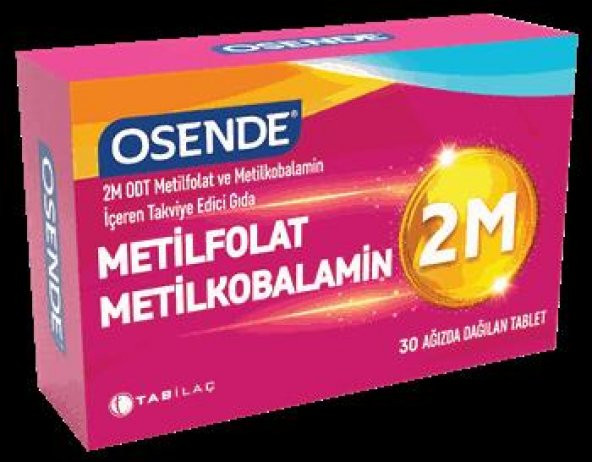 Osende 2m Metilfolat Metilkobalamin 30 Tablet - 1
