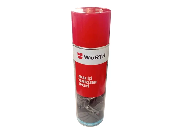 WÜRTH Araç İçi Temizleme Spreyi 500ml (Plastik, Konsol, Koltuk, Tavan ve Döşeme için Derinlemesine Köpüklü Temizlik)