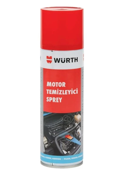 WÜRTH Hızlı Araç Motor Temizleme Spreyi 500ml (Motor Temizleyici Sprey Motor üzerindeki Yağ Gews Yağı ve İnatçı kirleri