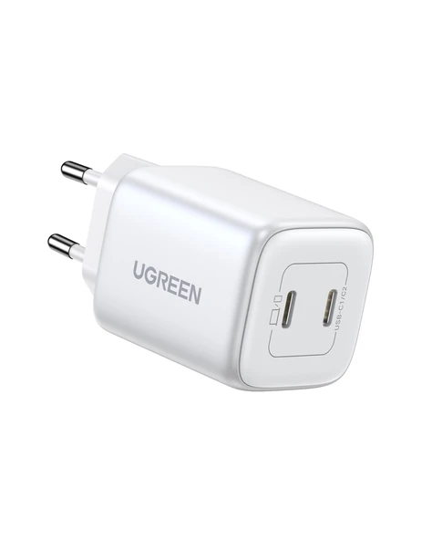 UGREEN Nexode 45W GaN Hızlı Şarj Cihazı USB-C QC PD 2xUSB-C, Beyaz, 15327 - 4