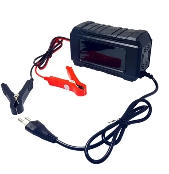 UCOMEN 12v Dc 6A Akıllı Akü Şarj Cihazı Dijital Ekran Aşırı Akım ve Akü Korumalı (12 Volt 6 Amper) - Resim 4