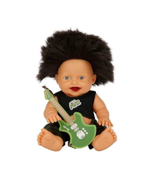 Punk Nil Bebek 23 cm 23495 Siyah İki Kulak Saçlı ürün görseli