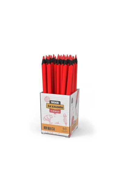 Silka Dark Kırmızı Kopya Kurşun Kalem