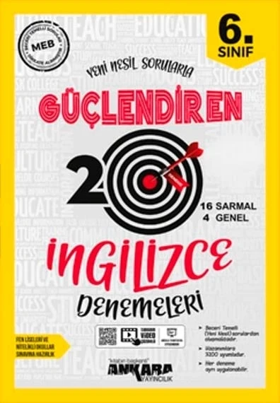 6. Sınıf İngilizce 20 Deneme Ankara Yayın