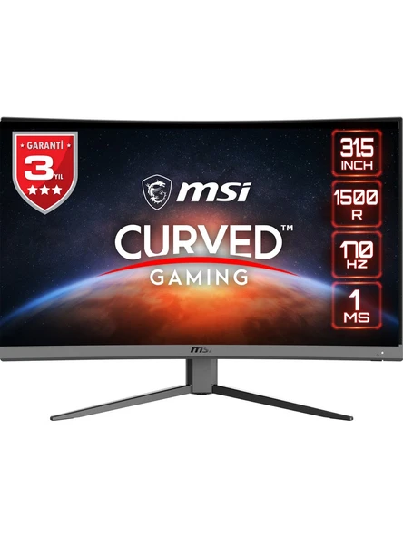 MSI Optix G32CQ4 E2 31.5" 1 ms 2K Curved 170 Hz Oyuncu Monitörü