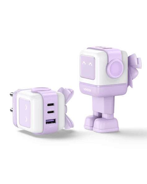 UGREEN Nexode Uno 65W Robot GaN Hızlı Şarj Cihazı, Mor, 35291 - 5