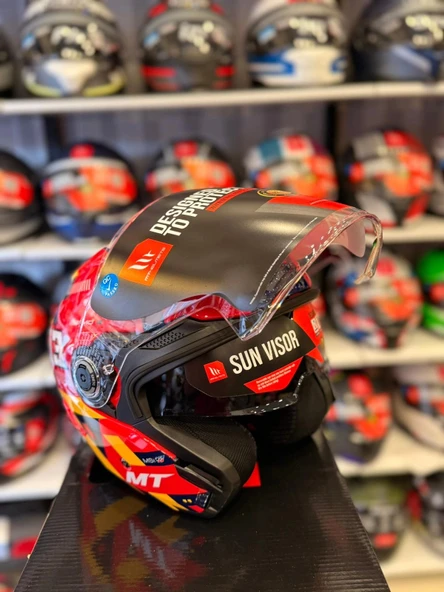 KASK MT COSMO SV SERGIO GARCIA E5 PARLAK KIRMIZI - 4