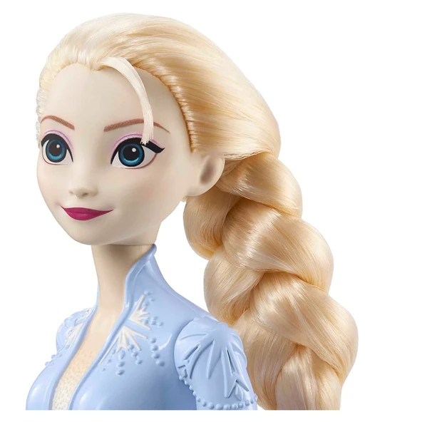 Disney Karlar Ülkesi Bebekleri HLW46 HLW48 Elsa Mavi Elbiseli - Resim 3