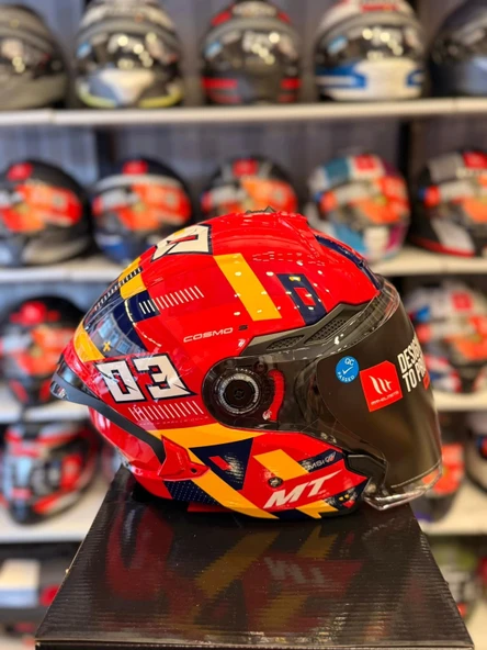 KASK MT COSMO SV SERGIO GARCIA E5 PARLAK KIRMIZI - 3