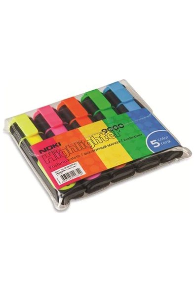 Noki Fosforlu Kalem 5 Renk Kod:90005Pvc