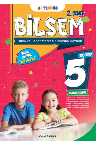 2.Sınıf Bilsem 5 Deneme Seti Artenio