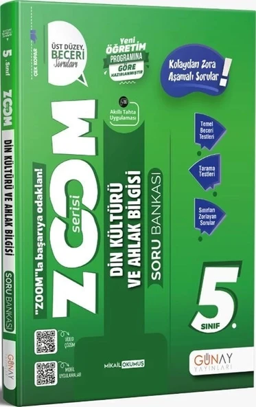 Günay 5.Sınıf Din Kültürü Ahlak Bilgisi Soru Bankası Zoom Serisi