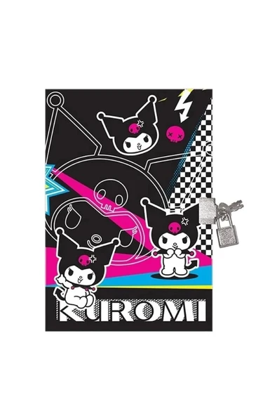 Keskin Color Kuromi 14*20 80 Yp.Kilitli Hatıra Defteri 310210-12