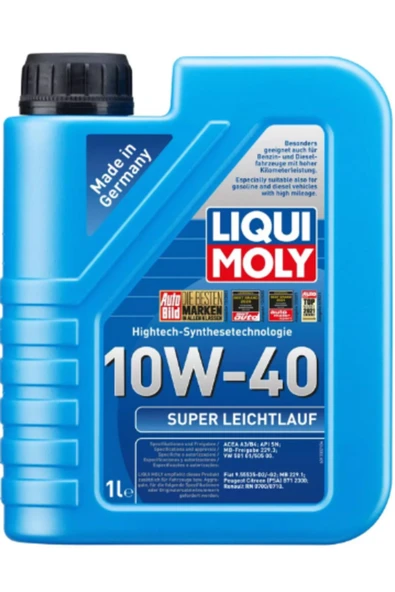 Liqui Moly Super Leichtlauf 10W-40 Sentetik Motor Yağı (1 Litre) Yeni Üretim Tarihli - 1