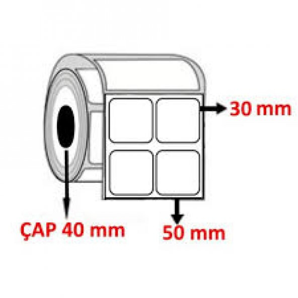 30X50 HASTENE BARKOD ETİKETİ 700 SARIM - 6