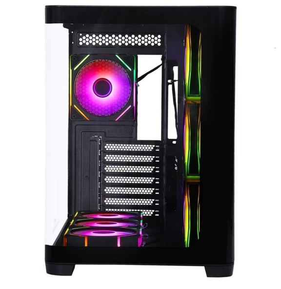 GameBooster GB-G2851BB Sea View USB 3.0, ATX 7 x ARGB Fanlı, Siyah Kasa (PSU Yok) - 2