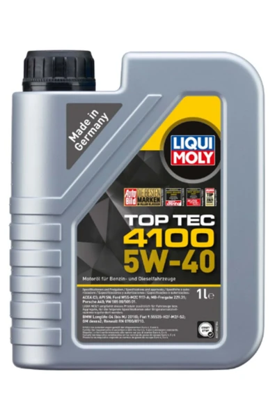 Liqui Moly Top Tec 4100 5W-40 Motor Yağı (1 Litre) Yeni Üretim Tarihli - 1