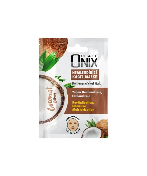 MORFOSE ONIX NEMLENDİRİCİ KAĞIT YÜZ MASKESİ 20 ML (COCONUT) ürün görseli