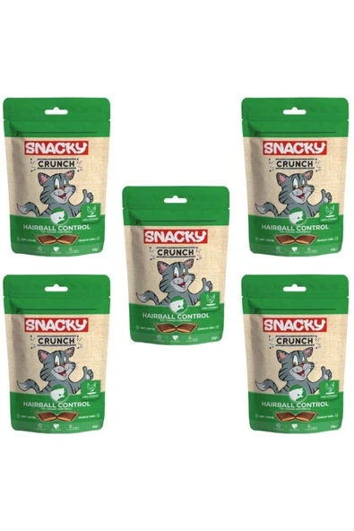 Snacky Crunch Hairball Control Kedi Ödülü Tavuklu 60 Gr X 5 Adet ürün görseli 1