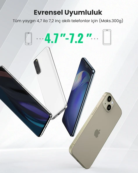 UGREEN Manyetik Mıknatıslı Araç İçi Telefon Tutucu, Siyah, 80785 - 5