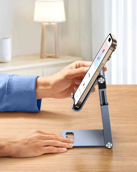 UGREEN Ayarlanabilir Metal Telefon Tutucu Standı, Uzay Grisi, 80708 - 6