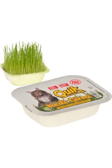 Quik Doğal Kedi Çimi Fileli ürün görseli