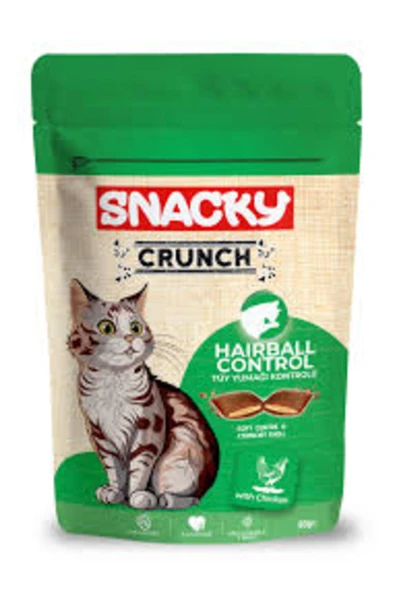 Snacky Kedi Crunch Ödül Hairball Cont.Tavuk ürün görseli 1