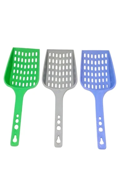 PatiDostu Kedi Kumu Temizleme Elekli Dar Aralıklı Büyük Boy Kürek - Tek Adet - Resim 2