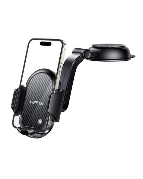 UGREEN Vantuzlu Uzayan Ayarlanabilir Mekanik Telefon Tutucu, Siyah, 20473 ürün görseli