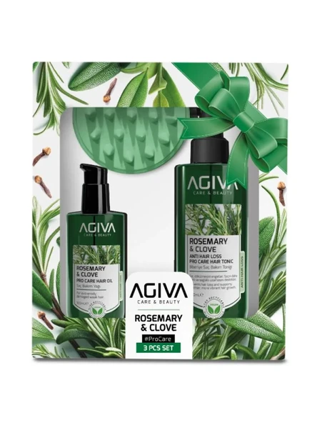 Agiva Rosemary & Clove Care & Hair Comb - 3 Pieces ürün görseli 1
