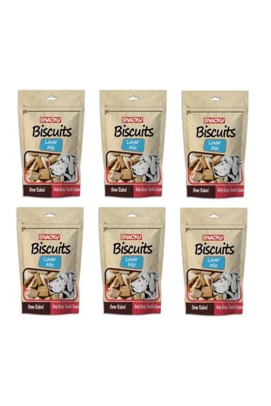 Snacky Biscuits Lower Mix Köpek Bisküvisi 200 Gr. X 6 Adet ürün görseli 1