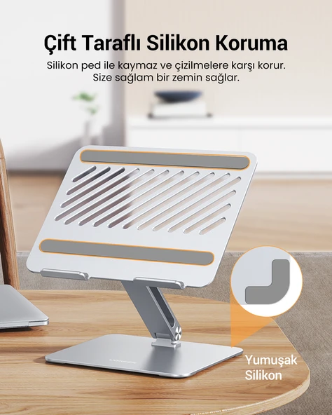 UGREEN Yükseklik ve Açı Ayarlı Alüminyum Tablet Notebook Standı, 40291 - 6