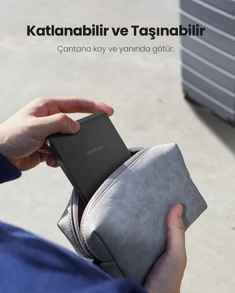 UGREEN Yükseklik Ayarlı Telefon Tutucu Standı, Siyah, 80903 - 6