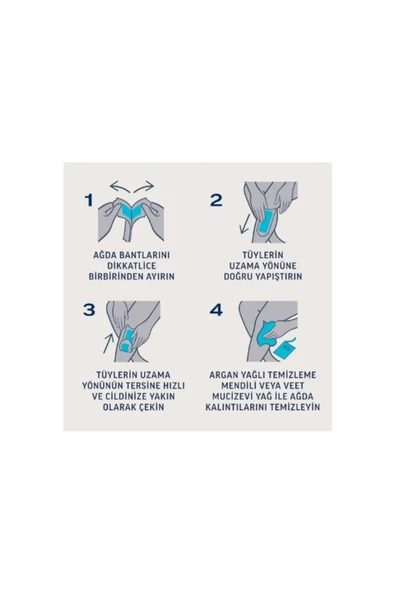 Veet Professional Hassas Ciltler için Bacak ve Vücut Bölgesi 20'li Sir Ağda Bandı - 5