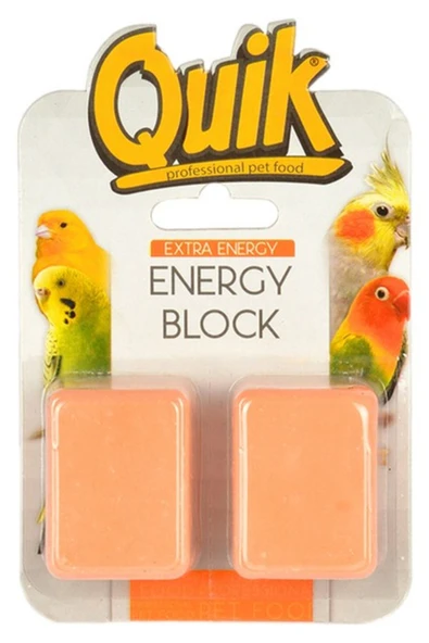 Quik Kuşlar Için Portakallı Enerji Bloğu - 2 Adet - 1