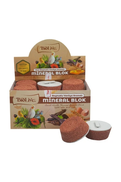 Ankara Yem Evi Vanilyalı Keçiboynuzlu Mineral Blok 1 Adet - Resim 2