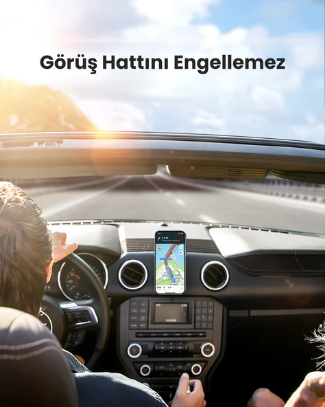 UGREEN Manyetik Mıknatıslı Araç İçi Telefon Tutucu, Siyah, 80785 - 7