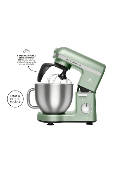 Karaca Mastermaid Chef Pro Çift Kollu Stand Mikser Cabbage Green 1750 W - 1