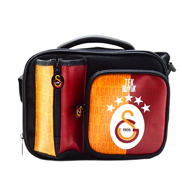 Galatasaray 5 Yıldızlı Tek Büyük Suni Deri Beslenme Çantası (25685) ürün görseli