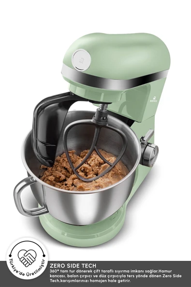 Karaca Mastermaid Chef Pro Çift Kollu Stand Mikser Cabbage Green 1750 W - 5