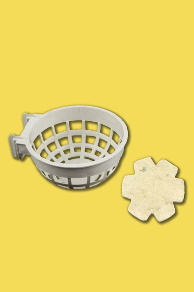 Petdoys Kanarya Plastik Iç Yuvalık - Keçe Hediyeli - 1 Adet ürün görseli 1