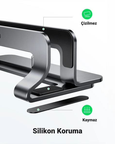UGREEN Alüminyum Notebook Macbook Dikey Masaüstü Standı, 20471 - 2