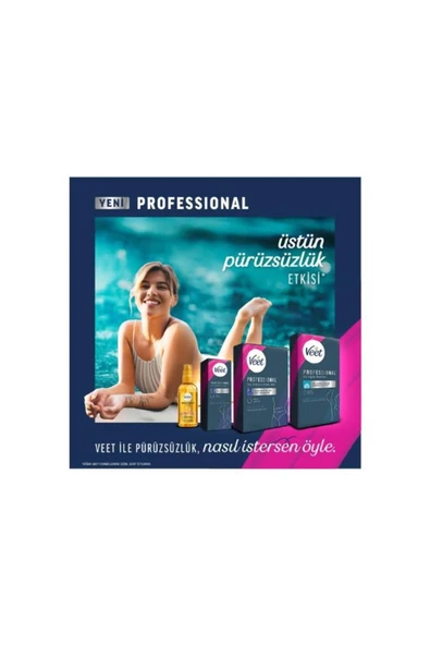 Veet Professional Hassas Ciltler için Bacak ve Vücut Bölgesi 20'li Sir Ağda Bandı - 7