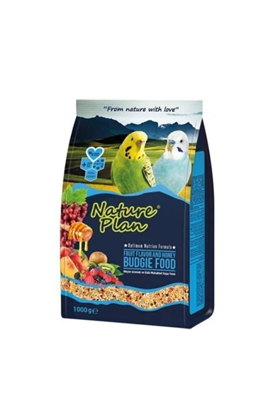 Nature Plan Muhabbet Kuşu Yemi Meyve Aromalı Ve Ballı 1kg 5 Adet ürün görseli 1