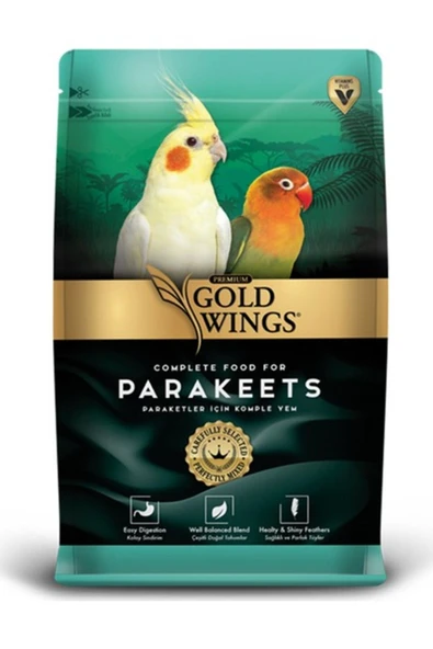 Gold Wings Premium Paraket Sultan Cennet Papağanı Yemi 1kg ürün görseli 1